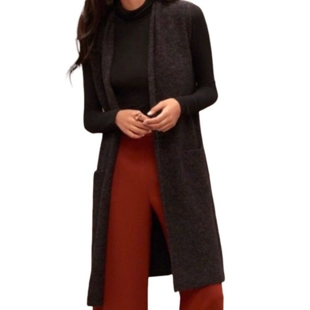 Wilfred Aritzia Mohair/Wool Blend Open Knit Cardigan, XS